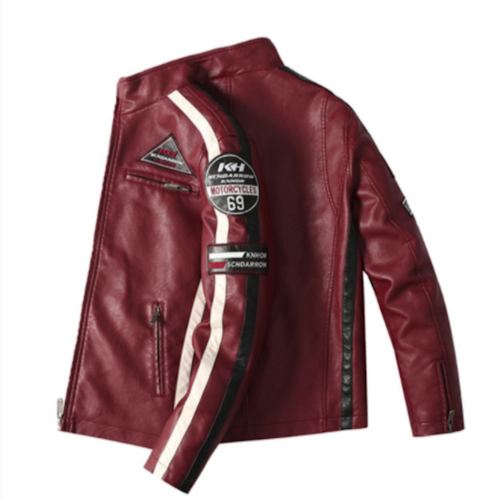 Vegan Leather Moto Jacket for Men – Warm & Badass