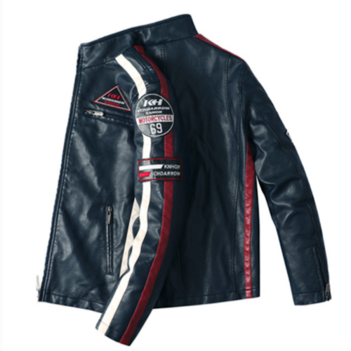 Vegan Leather Moto Jacket for Men – Warm & Badass