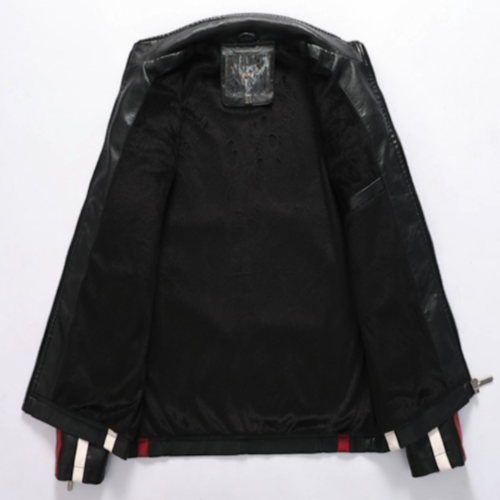 Vegan Leather Moto Jacket for Men – Warm & Badass