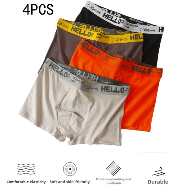 Bye Felicia Goods® “HELLO” Men’s Boxer Briefs – Breathable Comfort Underwear