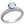 Bye Felicia Goods® Clear CZ Ring – Rhodium-Finished 925 Sterling Silver