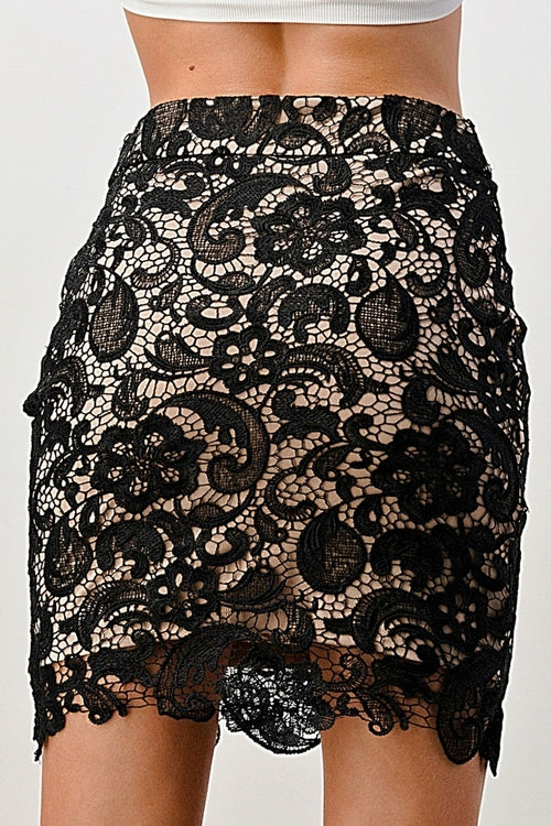 Laced & Loaded Mini Skirt