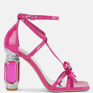 Affluence Jeweled High Heel Sandals-6