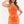 Bring the Heat – Orange Corset Skirt Set
