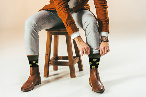 Area 51 Approved – Alien Crew Socks for Humans (Maybe)