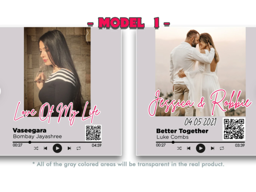 Acrylic Music Keepsake – Custom Song + Picture for Loved Ones