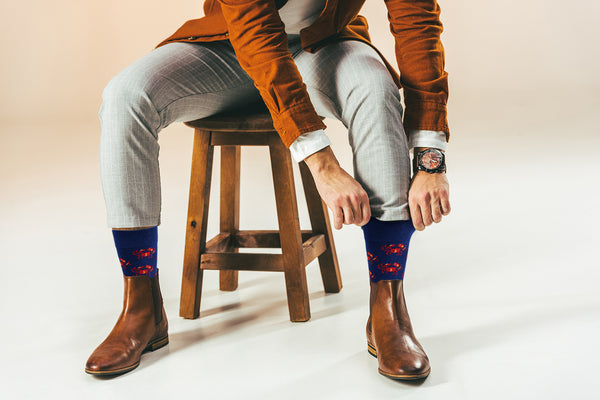 Bye Felicia Goods® Real Sic Crab Socks - Trendy Executive Socks – Unisex Comfort with Style