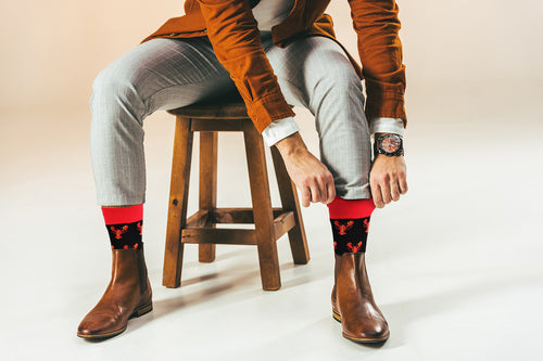 What's for Dinnah – Lobster Crew Socks