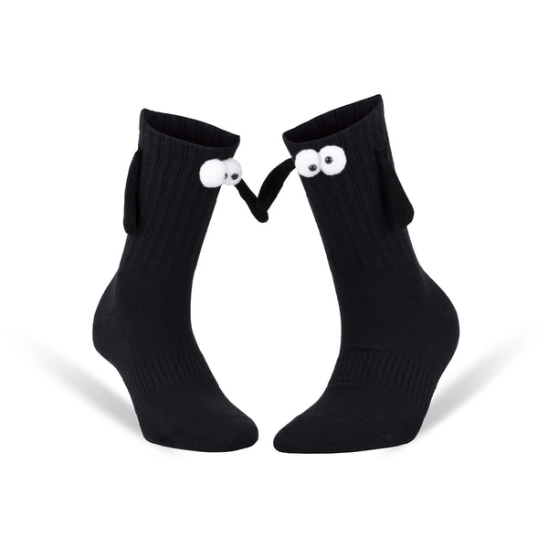 Bye Felicia Goods® Black Magnetic Socks – Funny Couple Novelty Gift (Sizes 5–10)