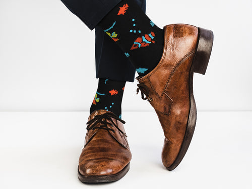 Tropic Like It’s Hot 🐠 Tropical Fish Crew Socks by Real Sic