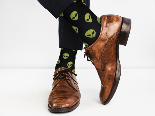 Area 51 Approved – Alien Crew Socks for Humans (Maybe)