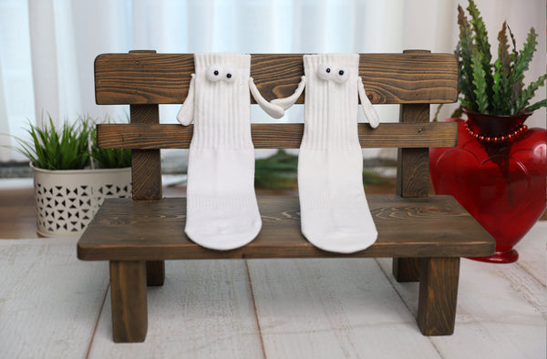 Bye Felicia Goods® Black Magnetic Socks – Funny Couple Novelty Gift (Sizes 5–10)