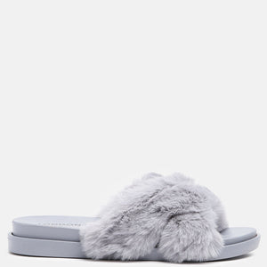 Homey Fur Slip-On Flats-0