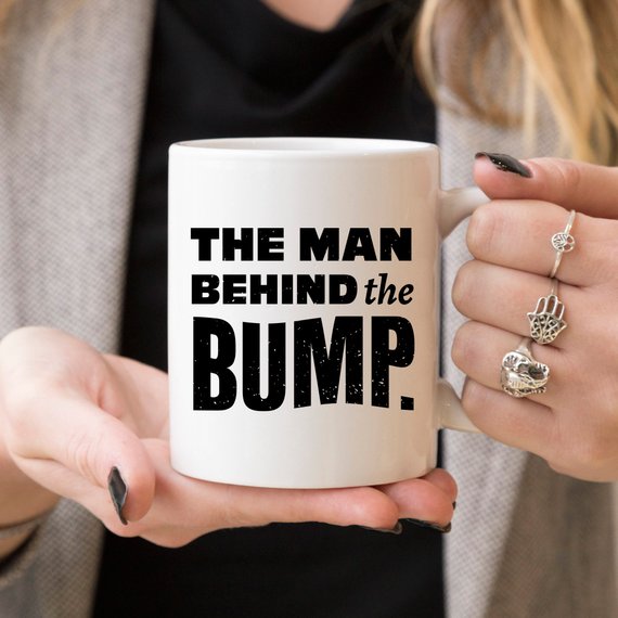 Bye Felicia Goods® “The Man Behind The Bump” Funny Coffee Mug – 11oz Ceramic