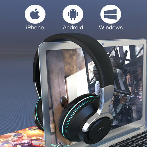 Wireless RGB Gaming Headset – Ninja Dragon Bluetooth 5.1 with Noise Canceling & Mic