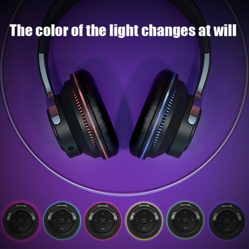 Wireless RGB Gaming Headset – Ninja Dragon Bluetooth 5.1 with Noise Canceling & Mic