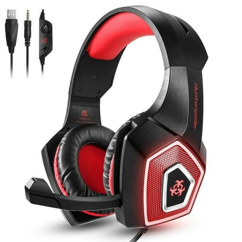 Dragon Gaming Headset for PS4, PC, Xbox – LED Light, Mic & Inline Controls