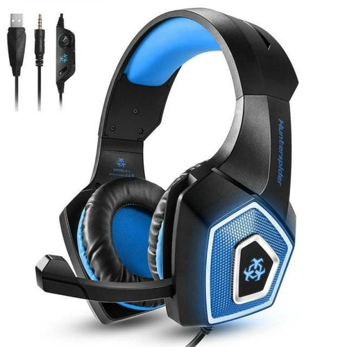 Dragon Gaming Headset for PS4, PC, Xbox – LED Light, Mic & Inline Controls