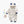 Baby Cartoon Animal Graphic Snap Button Thick Rompers With Hat-3